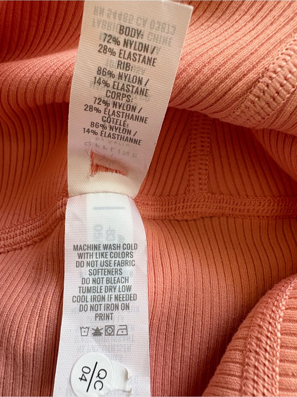 XL Aerie Like NEW Peach High-Waisted Biker Shorts - Picture 4 of 5